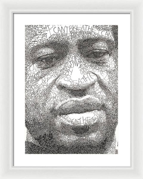 I Can't Breathe - Framed Print