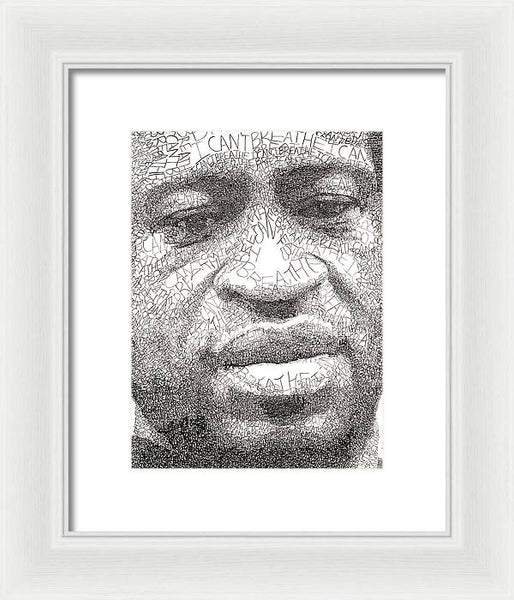 I Can't Breathe - Framed Print